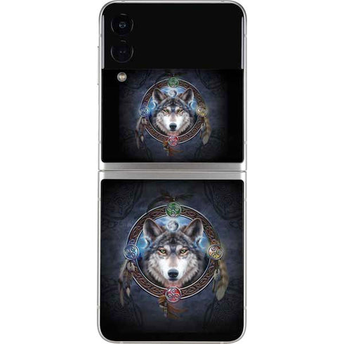 Brigid Ashwood Celtic Wolf Guide Galaxy Z Flip3 5G Skin